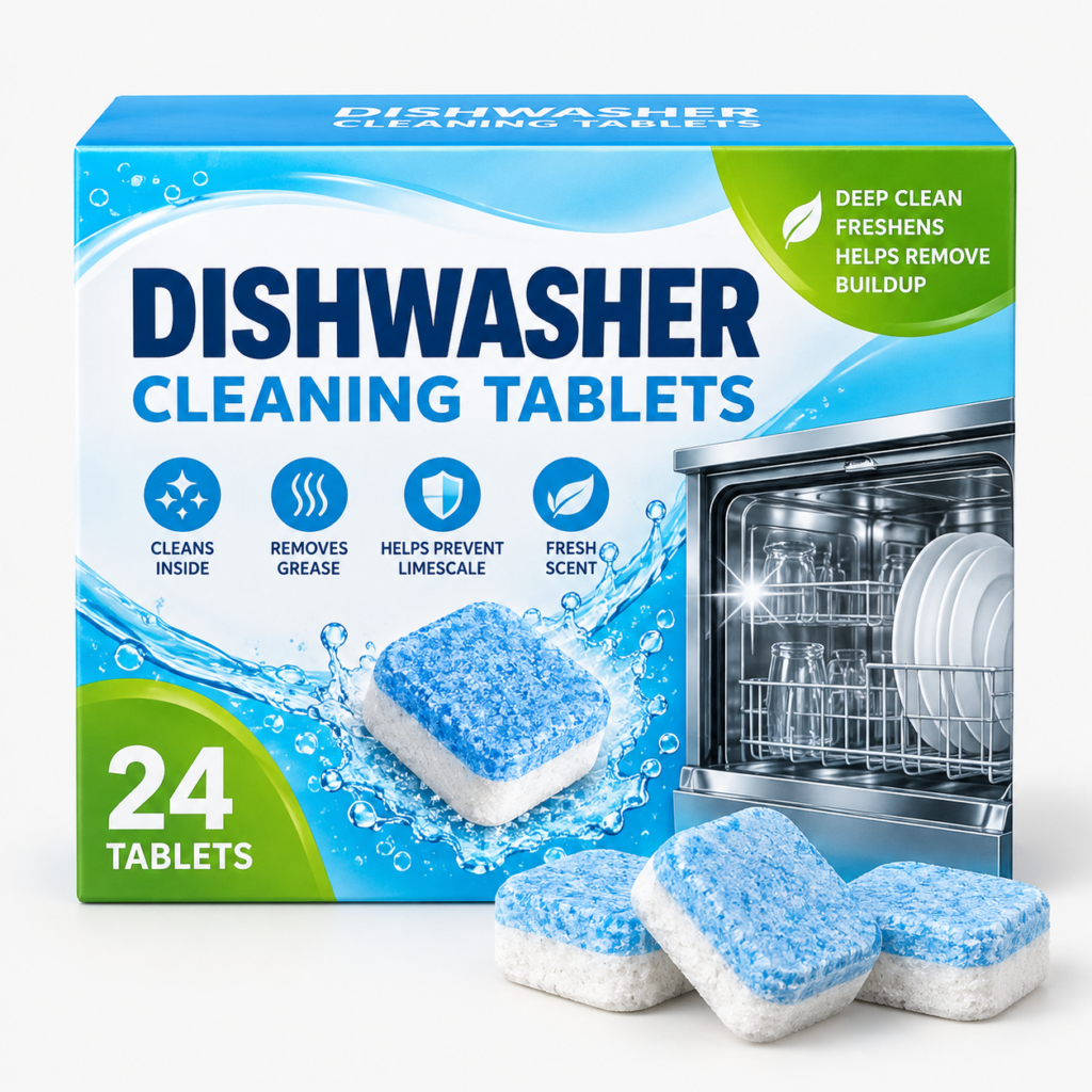 Dishwasher Cleaning Tablets – 24 Count